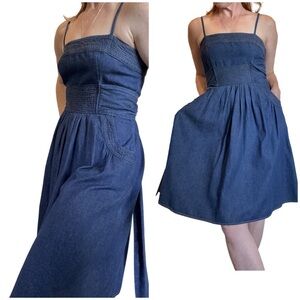 BOGO! JFW denim tie waist dress